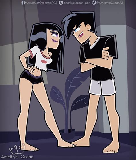 Flirty Arguing By Amethyst Ocean Danny Phantom Cartoon Profile Pics Danny Phantom Sam