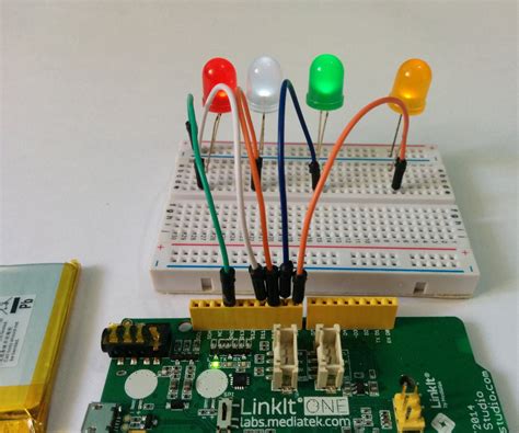 Getting Started With Linkit One Leds 5 Steps With Pictures