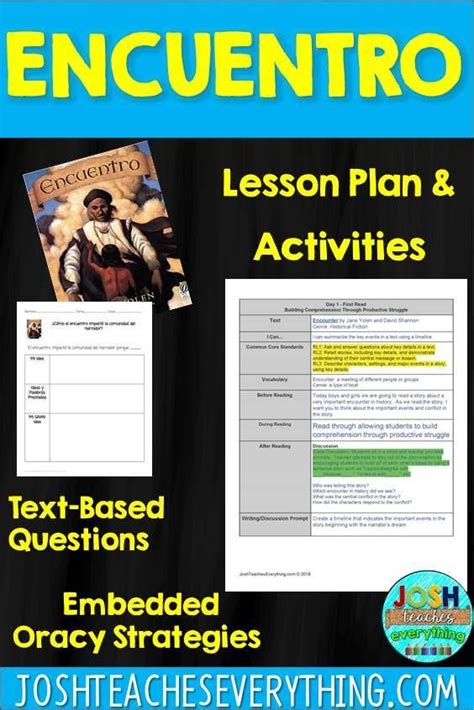 Encounter By Jane Yolen And David Shannon Lesson Plan And Activities