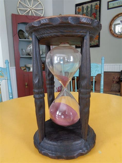 Vintage Large Hour Glass Thirty Minute Sand Timer Etsy Vintage Large Sand Timers Hourglass