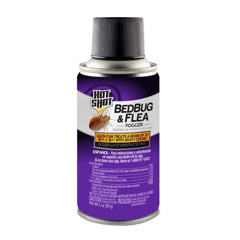 Hot Shot Bedbug And Flea Fogger 2 Ounce Cans 3 Count With Nylar