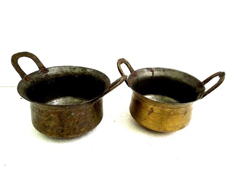 One such lost indian tradition is the use of tamra or copper utensils. Sambar rasa kadai set - Sold by Indian Antique Quest ...
