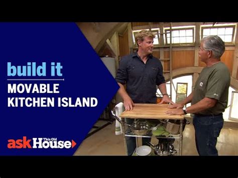 In this video, ask this old house general contractor tom silva shows how to fabricate a kitchen island out of stock cabinets. Build It: Movable Kitchen Island - YouTube