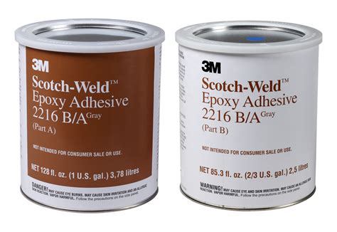 3m Adhesive 2 Part Epoxy Grey Can 2216 Series Scotch Weld