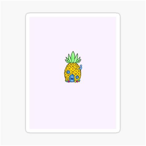 spongebob pineapple house design sticker for sale by livdobson07 redbubble