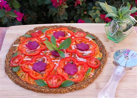 Raw Vegan Recipes By Rocki Raw Pizza And Flatbread Spinach Basil