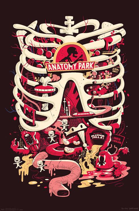 Rick And Morty Anatomy Park Poster