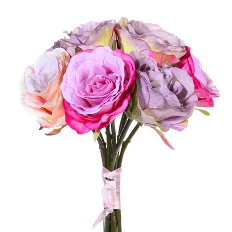 bundle rose short stem lilac cb imports