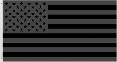 Jetlifee All Black Us Flag 3x5 Ft Us Black Flag Banner Uv Resistance