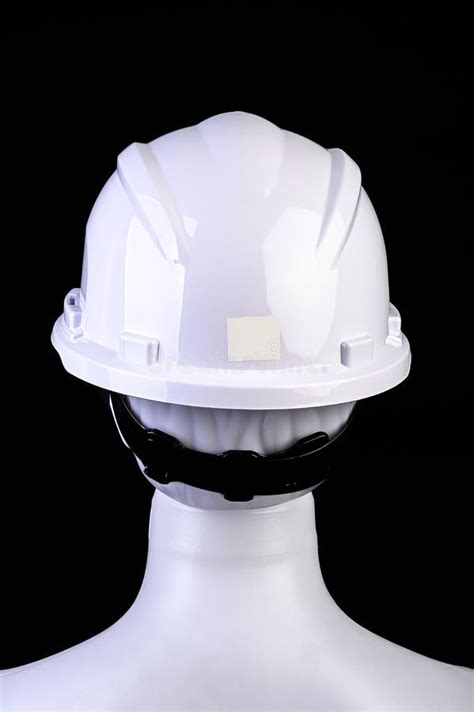 The White Construction Helmet To Protect And Safe Life In The