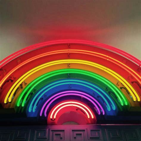 Pin By Joysavor On Wallpapers Rainbow Aesthetic Neon Rainbow Neon Signs