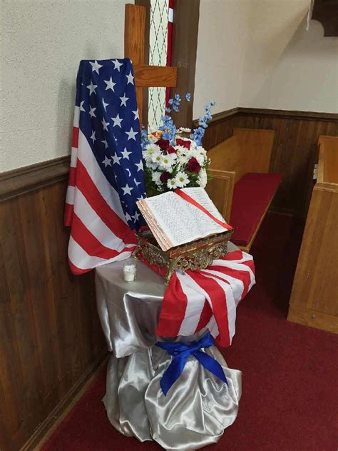 Usa Church Altar Decorations Memorial Day Decorations 4th Of July