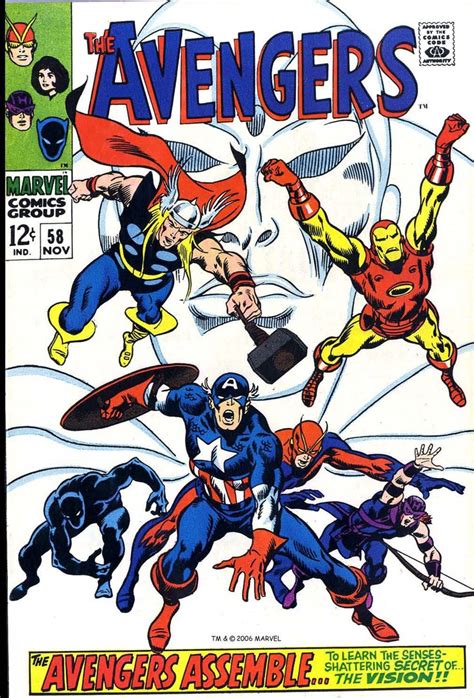 Avengers 58 November 1968 Cover By John Buscema Avengers Comics