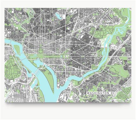 Идёт загрузка карты… through mappingdc, the local openstreetmap community, volunteers are running mapping parties, working with local governments to import data. Washington DC Map Print, USA, Grey — Maps As Art