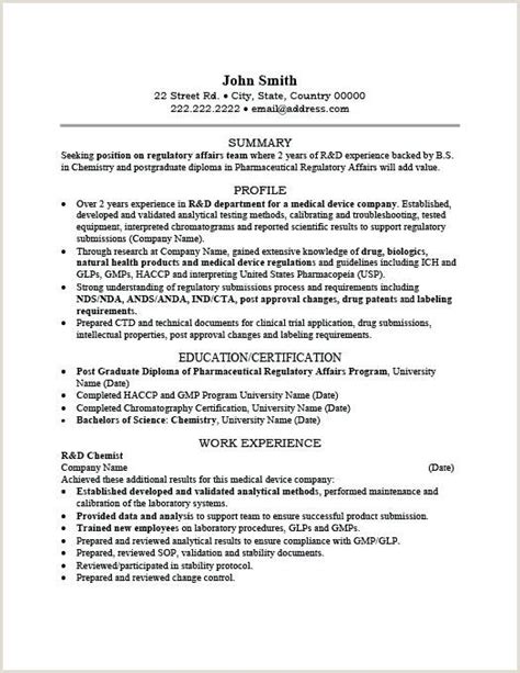 This chemistry resume template is the right one you can experiment with. Bsc Chemistry Fresher Resume Format Download - BEST RESUME EXAMPLES
