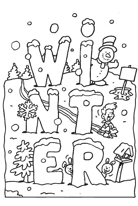 Seasons Coloring For Kids Coloring Pages