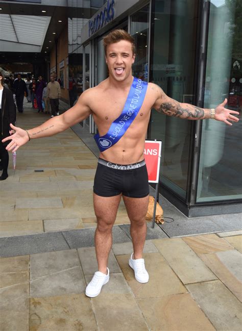 Sam Callahan X Factor Ex On The Beach Rumoured Star Strips To Boxers