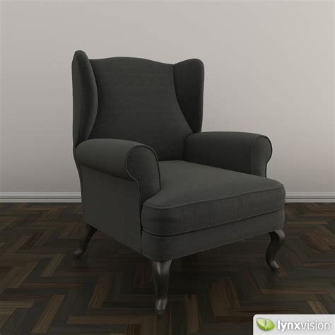 Free Upholstered Armchair Free 3d Model Max Obj Fbx