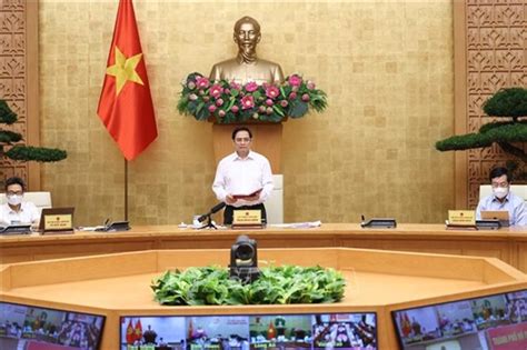 All news;thông tin đa phương tiện;kỳ họp thứ nhất, quốc hội khóa xv Thủ tướng Phạm Minh Chính chủ trì họp trực tuyến với 8 ...