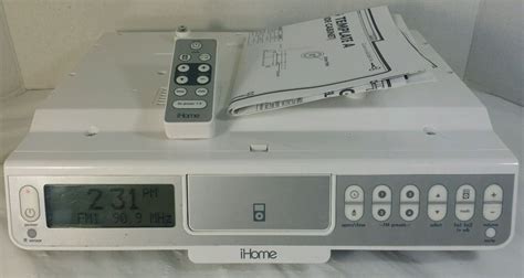 It should fit under just about any overhanging cupboard or cabinet. iHome Under Cabinet Kitchen System iH36 iPod 3g 4g Color AM/FM Radio TV Weather #iHome | Ihome ...