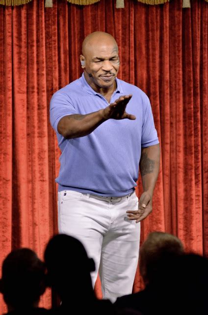 Hit Or Miss Mike Tyson Keeps Firing Combos At Sold Out Mgm Show Las