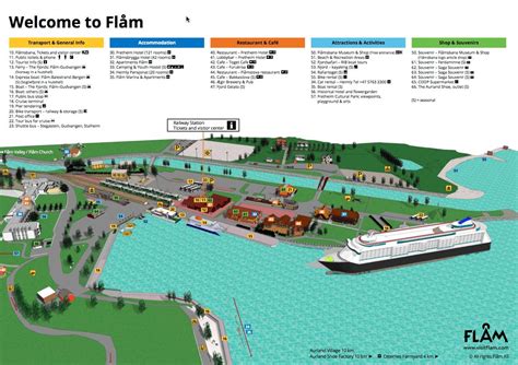 Plattegrond Flam Plattegrond Noorwegen Vakantie