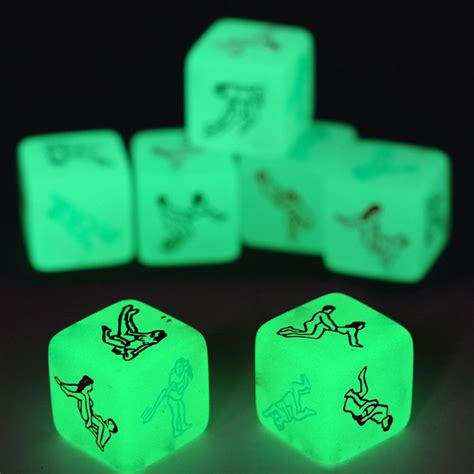 Grownups Toy Erotic Dice Game Toy Party Fun Adult Couple Glow In The Dark Luminoustoys P