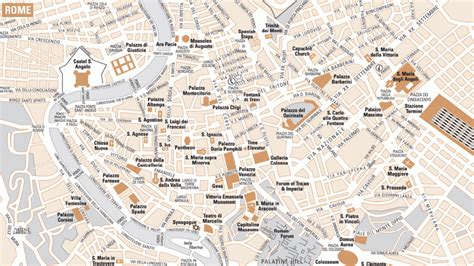 Mappa Con I Monumenti Di Roma Fidelity Viaggi