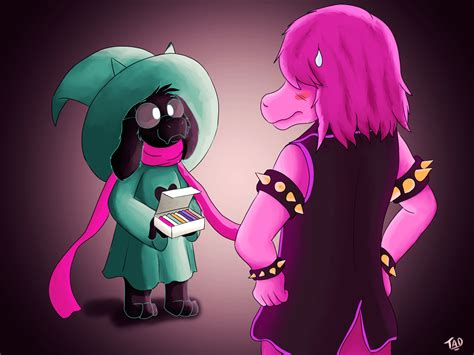 Ralsei Has Some Chalk For Susie By Tad334 Rralsusiegang