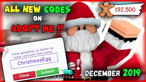 Redeeming codes on adopt me is very easy. ALL NEW CODES on Adopt Me !!? (December 2019) / Roblox - YouTube