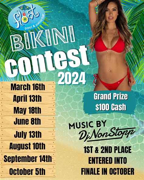 Galveston Bikini Contest Float Pool Bar