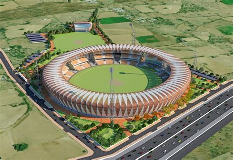 Design Architecture In India International Cricket Stadium At Gwalior