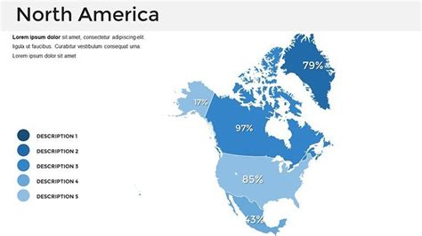 Editable North America Powerpoint Maps Templates