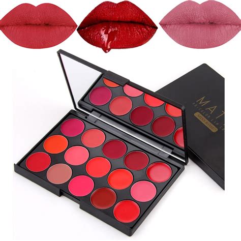 Miss Rose Brand Makeup Matte Lipstick Palette Women Sexy Red Lip Gloss Batom Matte Cream