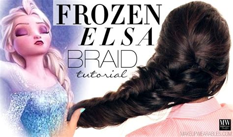 Disney Movie Frozen Hairstyles Elsas Braids Tutorial3 Disneys Frozen