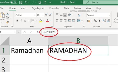 Cara Merubah Huruf Kecil Menjadi Kapital Di Excel Hot Sex Picture