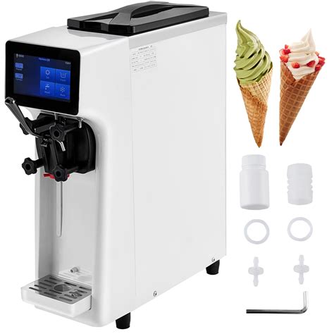 Vevor Commercial Ice Cream Machine 10 20lh Yield 1000w Countertop Soft Serve Maker With