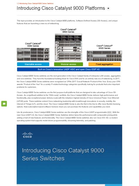 Introducing The Versatile And Innovative Cisco Catalyst 9000 Series