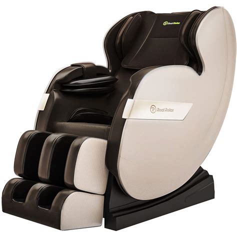 Real Relax 2020 Massage Chair Full Body Zero Gravity Shiatsu Recliner With Bluetooth And Led