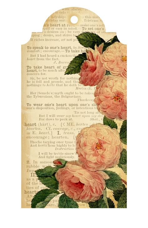 Free Printable Flower Tags For Valentines Day Call Me Victorian