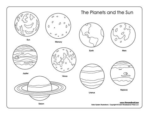 Solar System Coloring Pages Kindergarten At Getdrawings Free Download