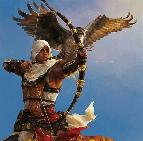 Bayek And His Eagle Assassins Creed Black Flag Assassins Creed