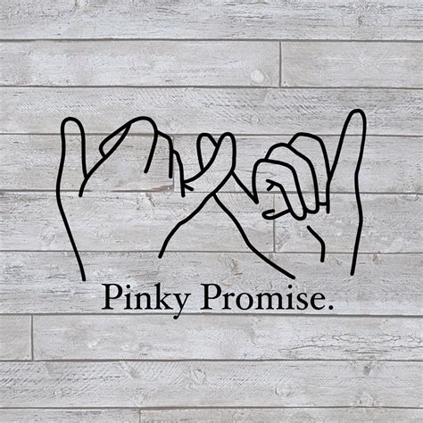 Pinkie Promise Svg Hands Promise Svg Friends Saying Etsy In 2021