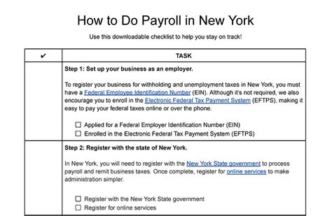 How To Do Payroll In New York State