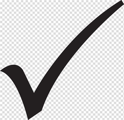 Black Check Illustration Check Mark Emoji Symbol Yes Transparent