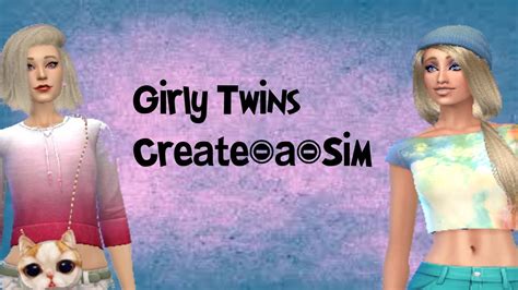 Sims 4 Girly Twins Create A Sim Youtube