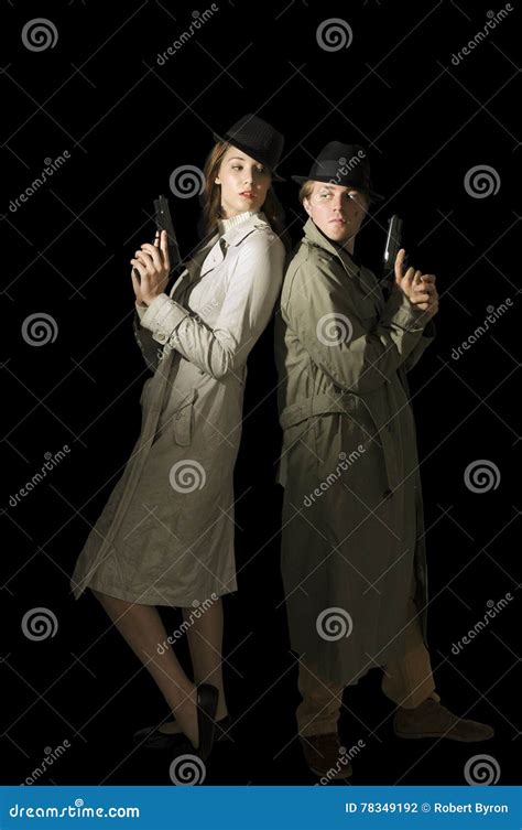 Man And Woman Spies Stock Photo Image Of Crime Investigator 78349192
