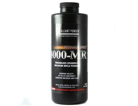 Alliant Power Pro 4000 Mr Smokeless Powder 1 Lb Hazmat Fee Required