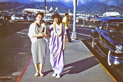 Vintage 1960 Honolulu Airport Oahu Vintage Airlines Vintage