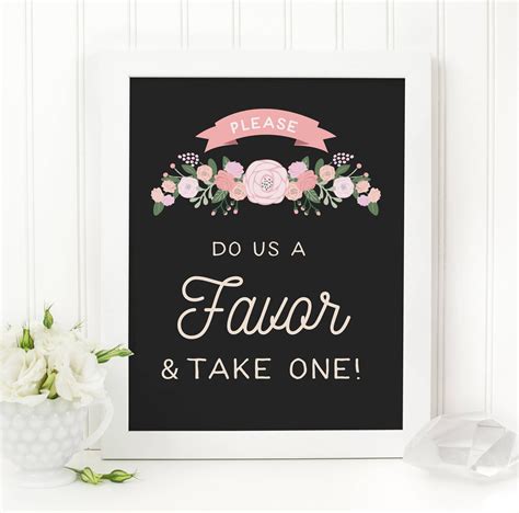 Rustic Wedding Favors Sign Please Do Us A Favor And Take One